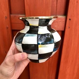 MacKenzie Childs courtly check vase